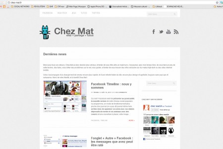 Design for Chez-mat.fr